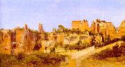 Charles Blechen The Ruins of the Septizonium on the Palatine in Rome oil